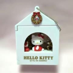 非売品 ハローキティ 家型ストラップ クリスマスデザイン 音と点滅あり