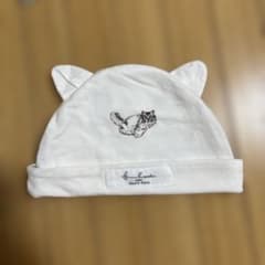 gelato pique ベビー帽子 猫柄　猫耳のサムネイル
