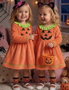 ハロウィン パンプキン ドレス コスチュームのサムネイル
