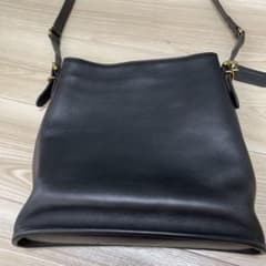 オールドCOACH レザー ショルダーバッグ ブラックのサムネイル