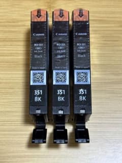Canon キャノン 351BK 純正インク 3個セットのサムネイル