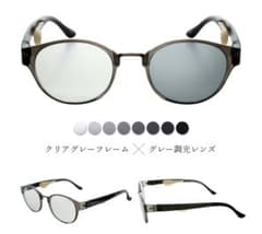 IZONE NEW YORK Petite Aile調光サングラス クリアグレー - メルカリ