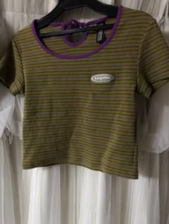 Tシャツ ショート丈トップス Uネックのサムネイル