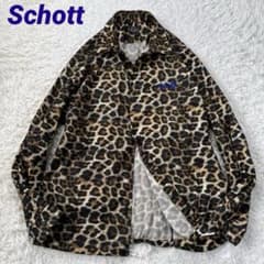 ✨美品✨ショット　コーチシャツ　ジャケット　レオパード　スナップボタン　薄手　M ✨美品✨ショット コーチシャツ ジャケット レオパード スナップボタン