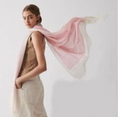 HERMES ホライゾン カシミヤ100% 大判ストール　　グラデーション♡ HERMES ホライゾン カシミヤ100% 大判ストール グラデーション