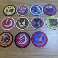 仮面ライダー ワッペン 11種セット 刺繍のサムネイル