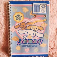 希少レア シナモロール シール付きノート B6 平成レトロ サンリオ 2004