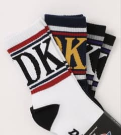 早い者勝ち⭕️Dickies DKTXロゴ 3足組ソックス 夏 メンズのサムネイル