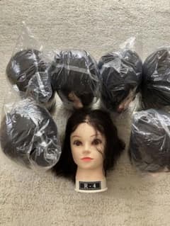 美容師用 カットウィッグ R-4 7体セットのサムネイル