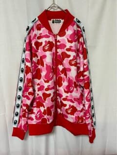 A BATHING APE カモフラージュ ジャケット ジャージ ピンク - メルカリ