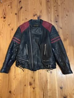 ECHT LEDER 本革 ダブルライダースジャケット レザージャケット 54のサムネイル