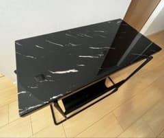 廃盤品 BoConcept PARISサイドテーブル ブラック 大理石天板のサムネイル