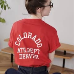 GILDAN カレッジロゴ オーバーサイズプリントTシャツのサムネイル