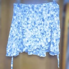 チャコットバレエ ラップスカート ドット柄 シフォン