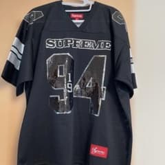 SUPREME Sequin Football Jersey Black L - メルカリ