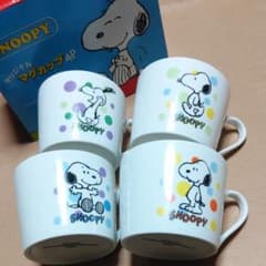 【新品・非売品】スヌーピー　オリジナル　マグカップ　柄違い4ケセットのサムネイル