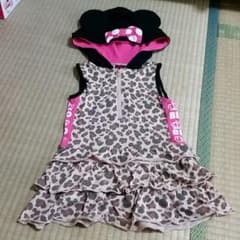 ベビド　ミニーちゃん　ヒョウ柄ワンピのサムネイル