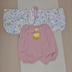 ベビー袴ロンパース 70 ピンク regaloのサムネイル
