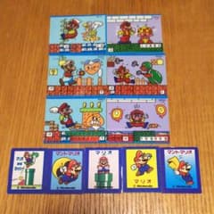 スーパーマリオロッテファミコンチョコシール6枚超希少＋おまけ