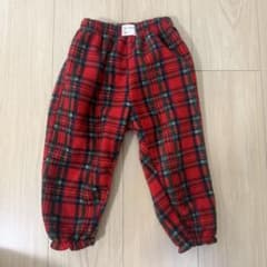 Aosta チェック柄 フリースパンツ Lのサムネイル