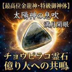 最高位金龍神・特級御神体】太陽神の息吹 満月開眼 チョウピラコ霊石
