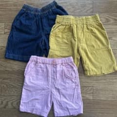 カラフルハーフパンツ3点セット 130サイズのサムネイル