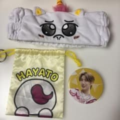 MAZZEL HAYATO ヘアバンド 巾着 缶バッジ - メルカリ