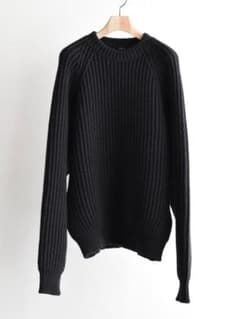新品COMOLI(コモリ) / カシミヤ和紙 ミリタリーニット 25AWサイズ3 
