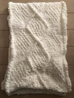 手編みマフラー 黄色②のサムネイル