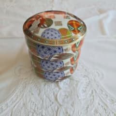 庫山窯 ミニ丸三段重 金彩色絵てまり柄 前畑陶器 - メルカリ