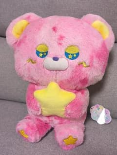 紙タグ付 スイーツフレーバーベア BIGぬいぐるみ ストロベリースター