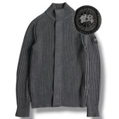 美品 カナダグース 6917M シルバータウン ブルゾン カーディガン ニット 美品 カナダグース 6917M シルバータウン ブルゾン カーディガン