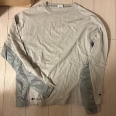 Champion 長袖 クルーネック カットソー グレーのサムネイル