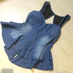 インポート デニムペプラムキャミのサムネイル