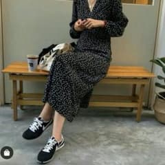 試着のみ!!ダルメシアン柄ワンピースのサムネイル