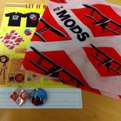 c*o様 THE MODS セット②　スカーフ、バッジ、缶バッジ セットのサムネイル