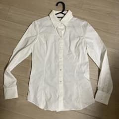 白　長袖シャツ 7号　COMSA DU MODEのサムネイル