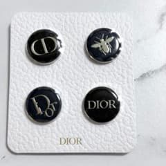 ［新品　未使用］DIOR ロゴ入りピンバッジ 4点セットのサムネイル
