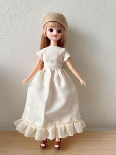 №24セットアップドレス.•♬ベレー帽付きの3セット♡リカちゃんにピッタリです♡のサムネイル