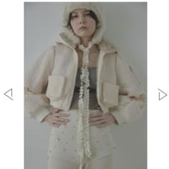 CEREAL FLOWER QUILT FUR BLOUSON