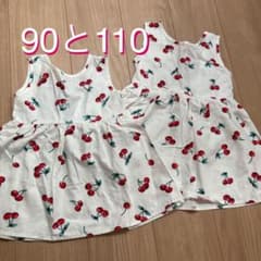 さくらんぼ おそろ ワンピースのサムネイル