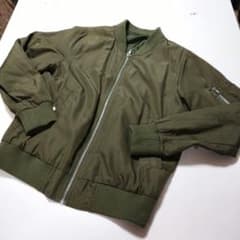♦MA-1 ジャケット カーキ ミリタリー ブルゾン M 150 160♦
