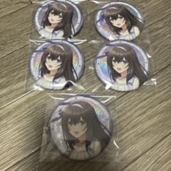 デレマス 缶バッジ メモリアルカフェ　鷺沢文香