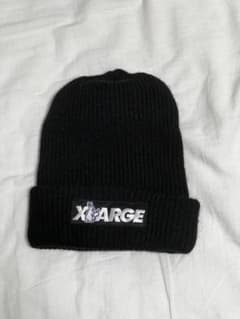 XLARGE ブラック ニット帽 ウォッチキャップ ビーニーのサムネイル