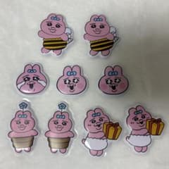 おぱんちゅうさぎ ぷっくり マシュマロシールのサムネイル