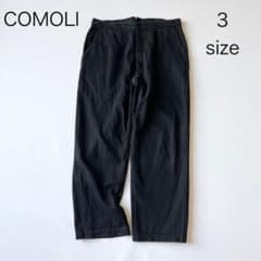 3215【美品】コモリ　ワイドパンツ ブラックデニム　U03-03012 L 3215【美品】コモリ ワイドパンツ ブラックデニム U03-03012 L - メルカリ