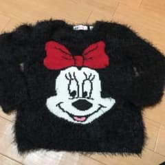 本日お値引き中！H&M ミニーマウス　モコモコ　ニットトップスのサムネイル