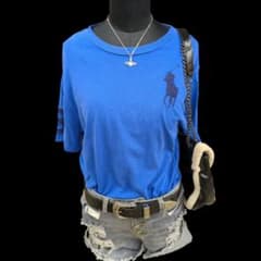 POLO RALPH LAUREN Tシャツ ビッグポニー 刺繍ロゴ y2kのサムネイル