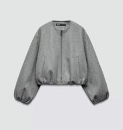ZARA グレー ボンバージャケットのサムネイル