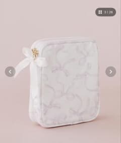 Maison de FLEUR リボンプリントマルチケース ピンクのサムネイル